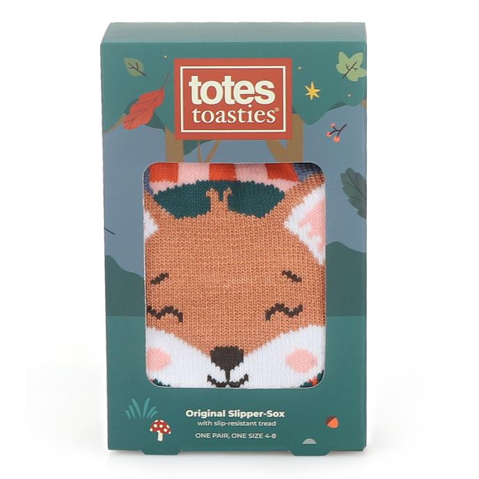 totes toasties® Ladies Single Original Slipper Socks Fox Extra Image 5